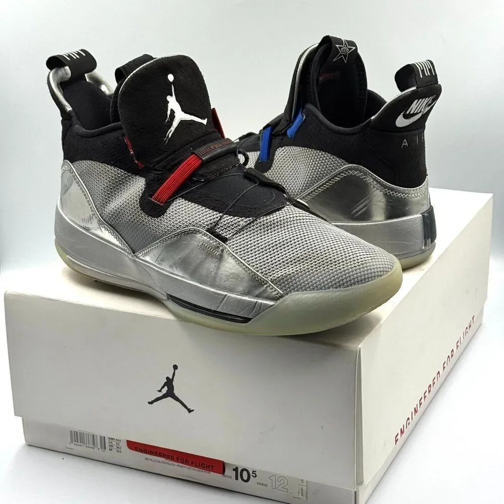 Air Jordan XXXIII Metallic Silver Black All-Star